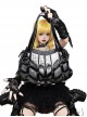 Dragon Hunter Witch Series Black Gothic Subculture Punk Lolita Metal Rivets Splicing Large Capacity Crossbody Bag