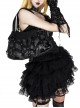 Dragon Hunter Witch Series Black Gothic Subculture Punk Lolita Metal Rivets Splicing Large Capacity Crossbody Bag