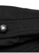 Punk Style Stand Collar Classic Military Style Metal Button Decoration Handsome Black Slim Long Jacket