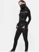 Punk Style Sexy Halter Neck Slim Fit Waist Adjustable Black Vintage Women's Leather Harness