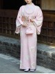 Fresh Girl Pink Japanese Style Cultural Improvement Formal Dress Sakura Pudding Kawaii Fashion Bathrobe Kimono