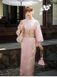 Fresh Girl Pink Japanese Style Cultural Improvement Formal Dress Sakura Pudding Kawaii Fashion Bathrobe Kimono