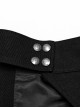 Punk Style Cool Leather Splicing Cross Straps Cool Rivet Metal Buckle Unique Rebellious Black One Arm Harness