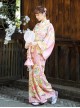 Godly Girl Japanese Style Kawaii Fashion Colorful Chrysanthemum Traditional Patterns Improved Kimono Yukata