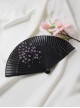 Japanese Style Kawaii Fashion Elegant Retro Kimono Shooting Props Sakura Baking Paint Folding Fan