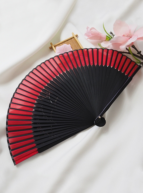 Japanese Style Kawaii Fashion Elegant Retro Kimono Shooting Props Sakura Baking Paint Folding Fan