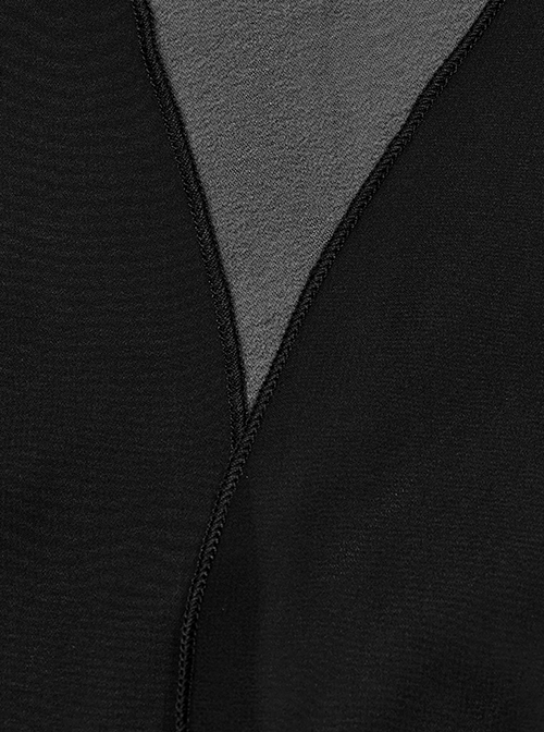 Gothic Style Sexy Mesh Chiffon Retro Braided Belt Various Ways To Wear Black Front Loose Shawl Coat