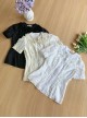 Clear Sky Series Lace Doll Collar Ribbon Bowknot Versatile Classic Lolita Inner Soft Puff Shirt