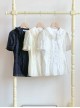 Clear Sky Series Lace Doll Collar Ribbon Bowknot Versatile Classic Lolita Inner Soft Puff Shirt