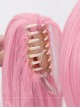 Magical Girl Series Cute Pink Madoka Kaname Cosplay Choppy Bangs Twin Ponytails Sweet Lolita Wig