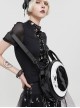 Punk Style Fashion 3D Moon Skull Print Black Devil Backpack