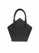 Gothic Style Personalized Five Pointed Star Embossed Shoulder Strap Black Shoulder Strap Crossbody Bag