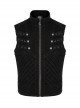 Punk Style Handsome Stand Collar Metal Skull Claw Zipper Unique Split Design Doomsday Sense Black Male Vest