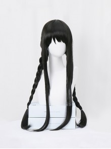 Glamorous Versatile Black Long Straight Hair Magic Girl Homura Cosplay Sweet Lolita Wig