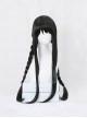 Glamorous Versatile Black Long Straight Hair Magic Girl Homura Cosplay Sweet Lolita Wig