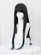 Glamorous Versatile Black Long Straight Hair Magic Girl Homura Cosplay Sweet Lolita Wig