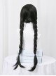 Glamorous Versatile Black Long Straight Hair Magic Girl Homura Cosplay Sweet Lolita Wig