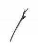 Chinese Style Handmade Elegant Antlers Tree Fork Shape Black Brown Ebony Wooden Classic Lolita Hairpin