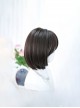 Midnight Series Daily Exquisite Internal Buckle Mid Split Bangs Short BOB Hair Stylish Lolita Full Head Wig