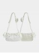 Ballerina Series Satin Bowknot Casual Underarm Anime Itabag Transparent Layer Kawaii Fashion Crossbody Bag