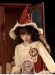 Magic Grocery Series Exquisite Retro Red Doll Sense Ruffles Bowknot Sweet Lolita Pointed Wizard Hat