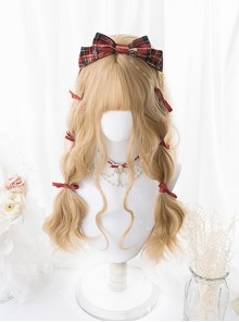 Nanami Series Honey Chestnuts Light Golden Brown Harajuku Girl Egg Roll Long Curly Hair Sweet Lolita Wig