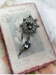 Handmade Vintage Gorgeous Elegant Accessory Gothic Lolita Alloy Colorful Diamond Gemstone Brooch