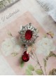 Handmade Vintage Gorgeous Elegant Accessory Gothic Lolita Alloy Colorful Diamond Gemstone Brooch