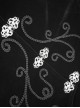 Gothic Retro Velvet Stitching Jacquard Chest Handmade Three Dimensional Embroidery Black Retro Fake Two Piece Coat