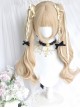 Magic Box Scroll Series Cute Princess Style Double Ponytail Long Curly Hair Clip Sweet Lolita Short Wig