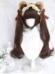 Magic Box Scroll Series Cute Princess Style Double Ponytail Long Curly Hair Clip Sweet Lolita Short Wig