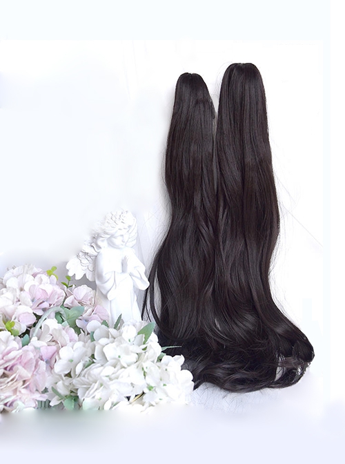 Magic Box Scroll Series Cute Princess Style Double Ponytail Long Curly Hair Clip Sweet Lolita Short Wig