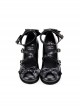 Princess Style Pearlescent Cute Sweet Lolita Bowknot Cross Shoelaces Round Toe Low Heel Soft Sole Mary Jane Shoes