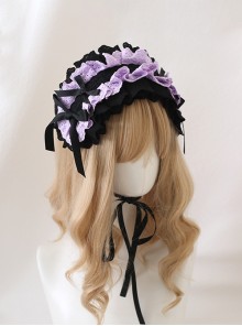 Gorgeous Retro Antique Doll Sweet Lolita Soft Embroidery Cotton Lace Ruffles Hair Accessory Headband