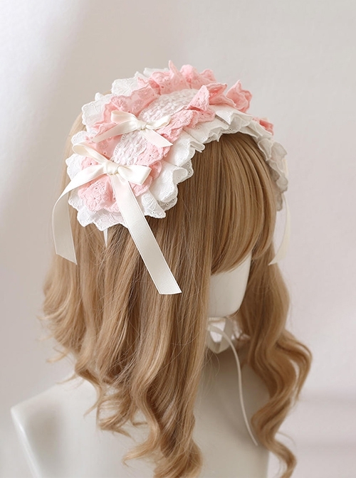 Gorgeous Retro Antique Doll Sweet Lolita Soft Embroidery Cotton Lace Ruffles Hair Accessory Headband