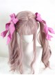 Japanese Style Versatile Daily Cute Double Ponytail Twist Satin Ribbon Bowknot Sweet Lolita Hairpin