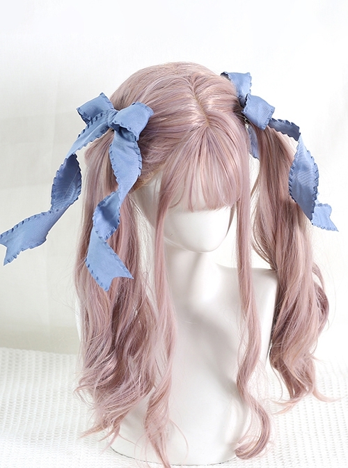 Japanese Style Versatile Daily Cute Double Ponytail Twist Satin Ribbon Bowknot Sweet Lolita Hairpin