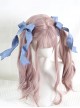 Japanese Style Versatile Daily Cute Double Ponytail Twist Satin Ribbon Bowknot Sweet Lolita Hairpin