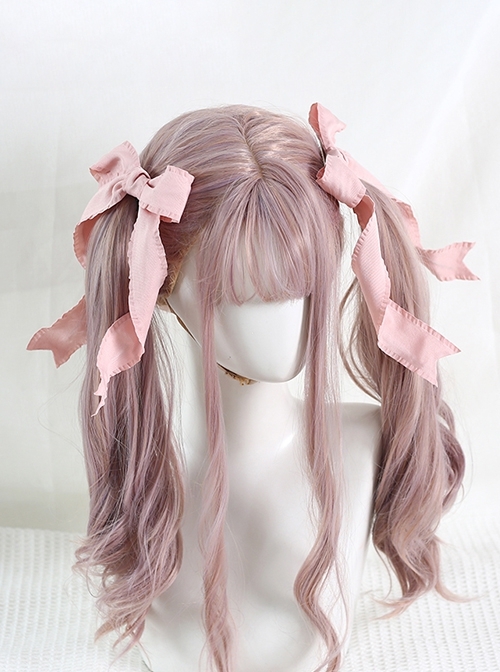 Japanese Style Versatile Daily Cute Double Ponytail Twist Satin Ribbon Bowknot Sweet Lolita Hairpin