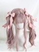 Japanese Style Versatile Daily Cute Double Ponytail Twist Satin Ribbon Bowknot Sweet Lolita Hairpin