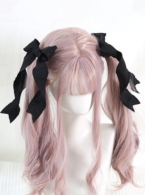 Japanese Style Versatile Daily Cute Double Ponytail Twist Satin Ribbon Bowknot Sweet Lolita Hairpin