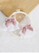 Macaron Versatile Lace Chiffon Ruffles Satin Ribbon Bowknot Sleeves Sweet Lolita Wristband