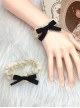 Daily Versatile Ribbon Bowknot Korean Style Matte Cotton Ruffle Lace Sweet Lolita Wrist Straps