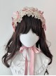 Pastoral Style Versatile Thin Slightly Transparent Lace Ribbon Bowknot Rose Sweet Lolita Headband