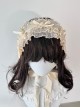 Pastoral Style Versatile Thin Slightly Transparent Lace Ribbon Bowknot Rose Sweet Lolita Headband