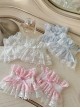 Dreamy Princess Style Cute Ribbon Bowknot Rose Lace Sweet Lolita Cuff Wrist Band