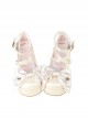 Ribbon Doll Series Satin Cute Large Bowknot Cross Straps Sweet Lolita Retro Muffin Thick Bottom Shoes