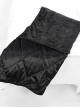 Gothic Style Gorgeous Velvet Printed Cotton With Metal Zipper Black Expandable Pillow