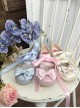 Sissi Series Ballet Style Cute Bowknot Ribbon Sweet Lolita Round Toe PU Leather Mid-Heel Mary Jane Shoes