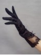 Dim Night Series Elegant Sexy Retro Hong Kong Style Lace With Concealed Pattern Gothic Lolita Gloves